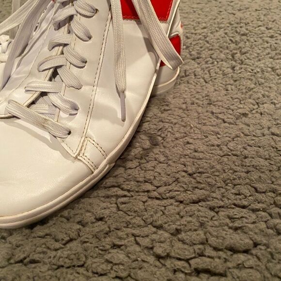 PONY Sneakers Red/White Lace Up Size 9.5 - Picture 7 of 9